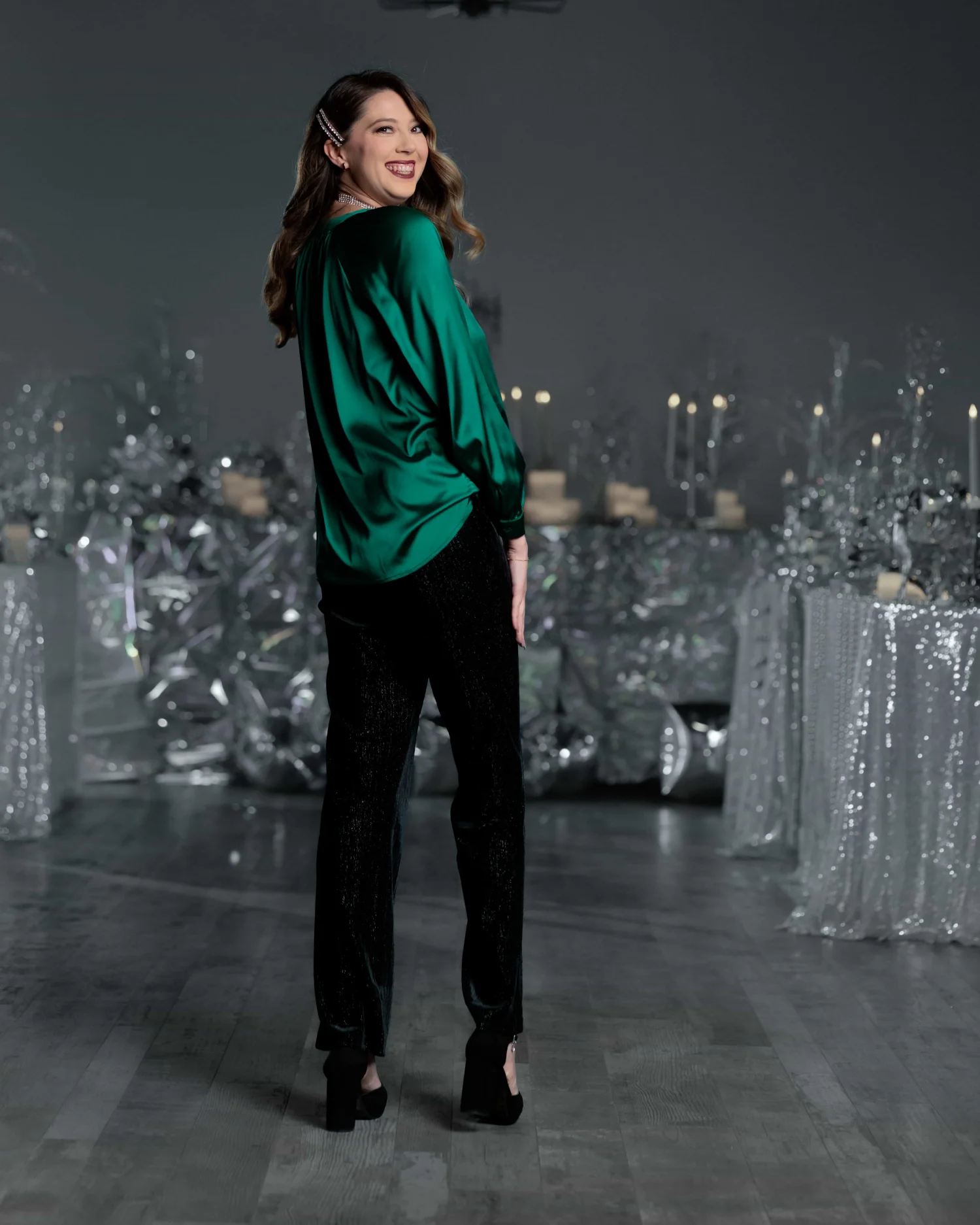 Celeste Satin Blouse - Image 3