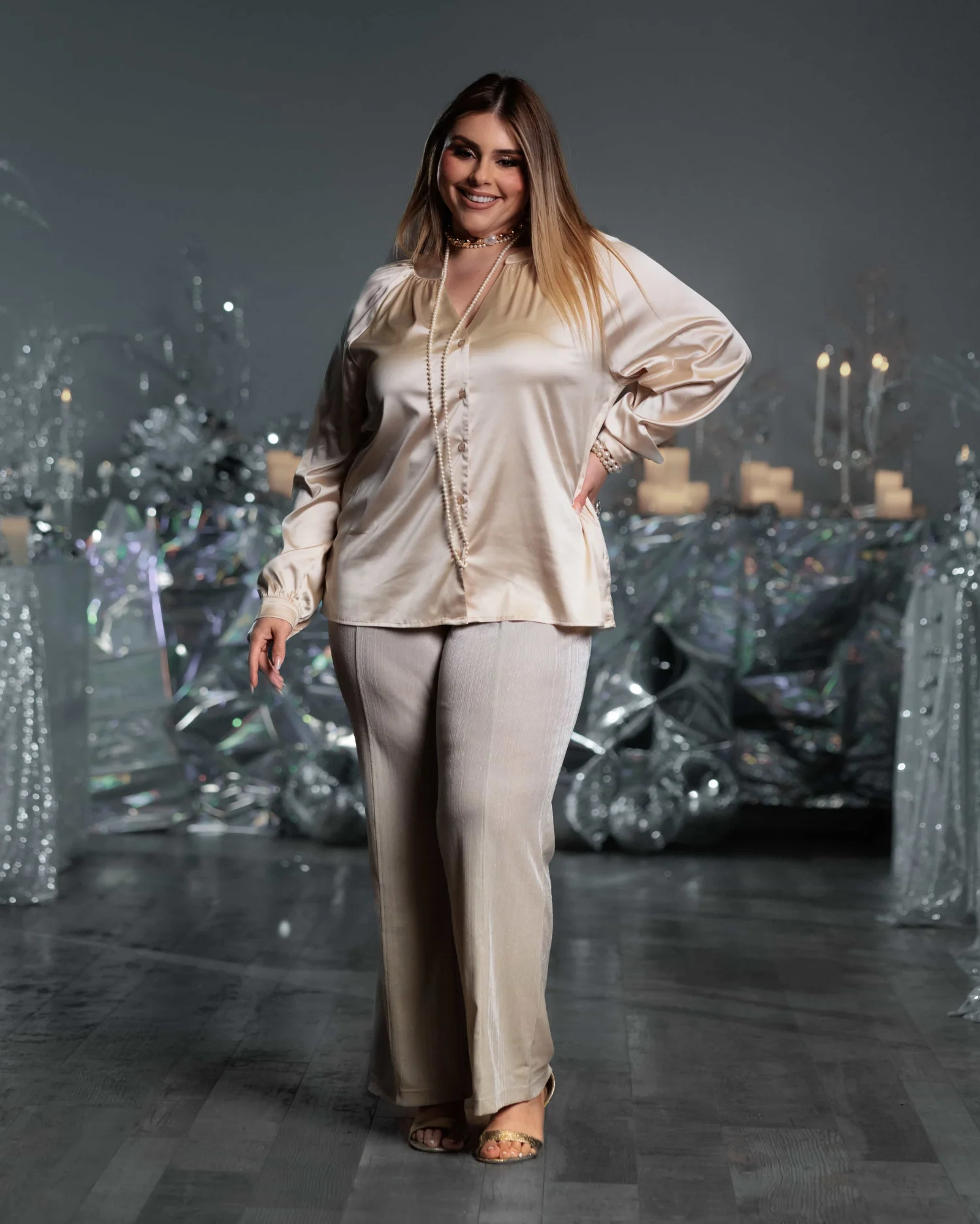 Celeste Satin Blouse - Image 4