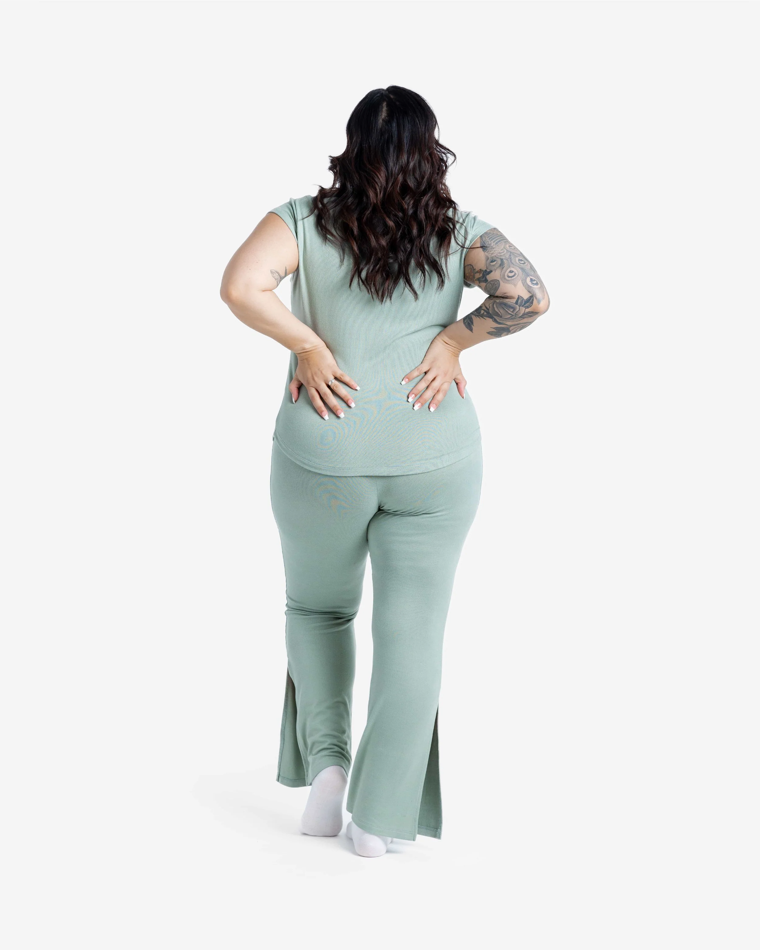 Dana Split Hem Pant - Cozy Collection - Image 3