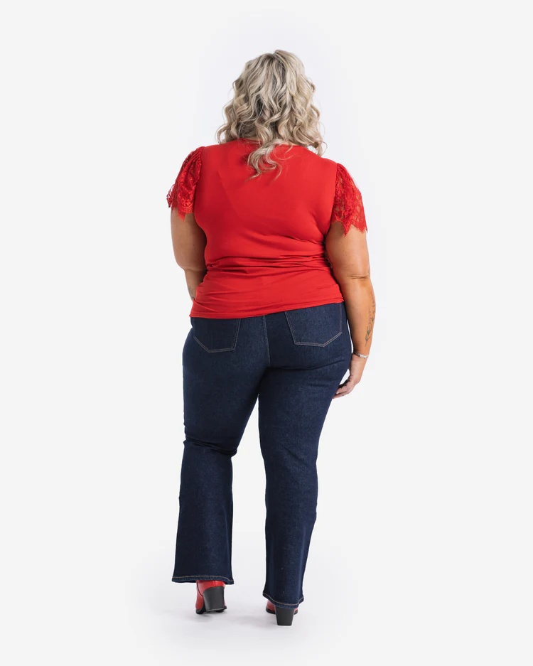 Destiny Lace Sleeve Top - Image 6
