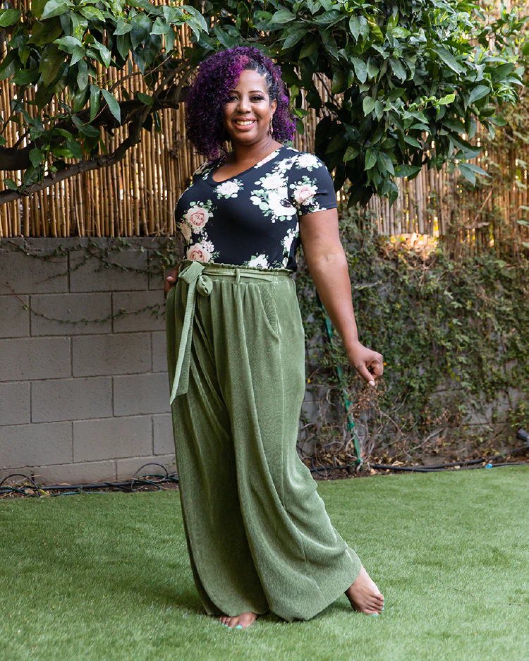 Dianne Paper Bag Wide Leg Pant - Image 6