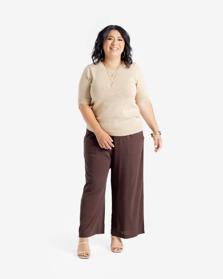 Jacee Short-Sleeve Sweater Top - Image 4