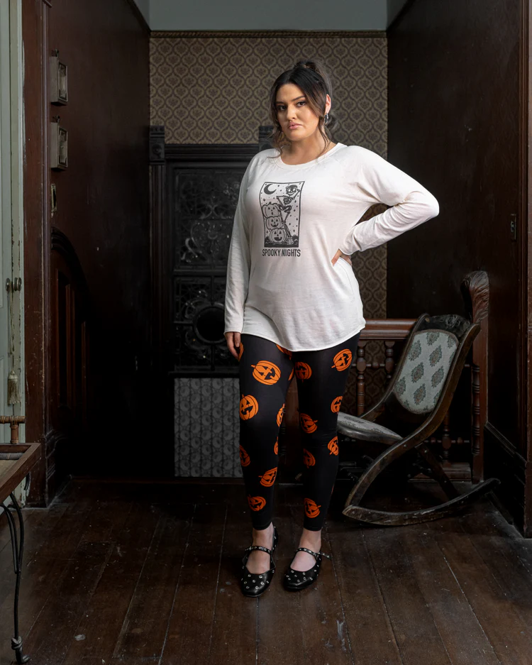 Julie Raglan Burnout Long Sleeve - Wicked Cute Halloween Collection - Image 4