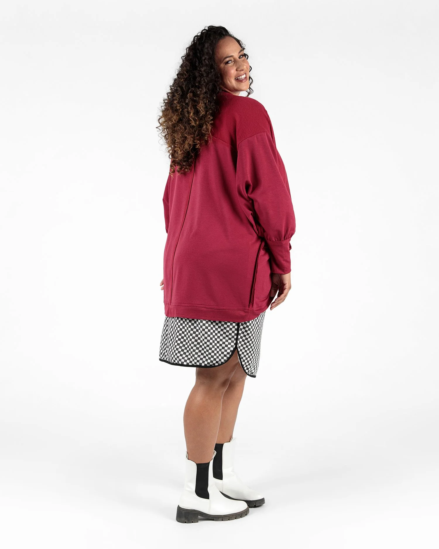 Kennedy Raw Edge Mix Media Cardigan - Image 5