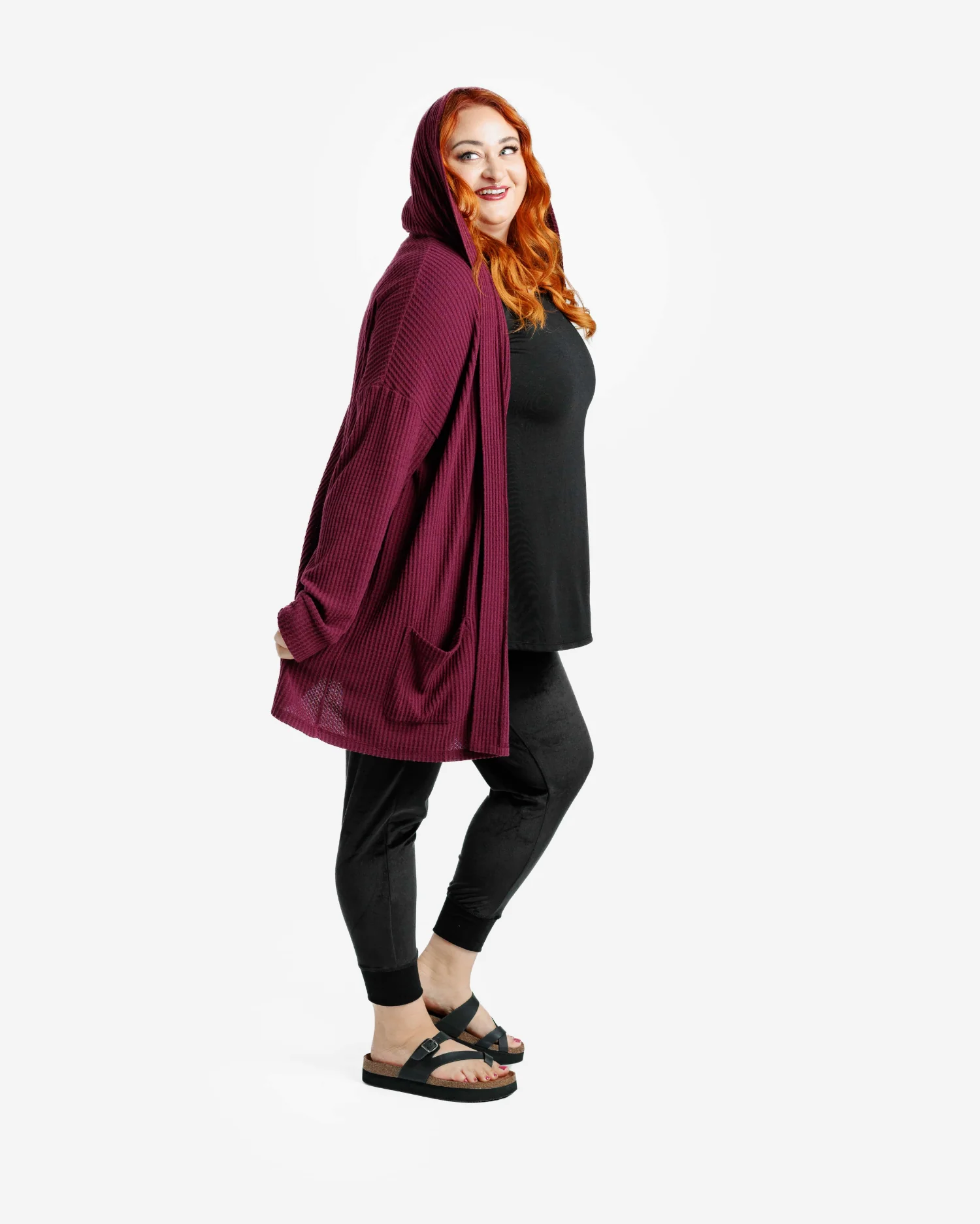 Mackenzie Long Sleeve Drop Shoulder Cardigan - Cozy Collection - Image 5