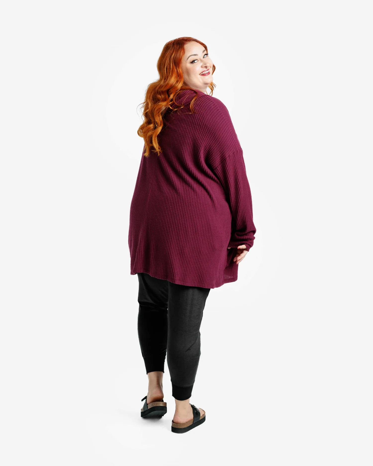 Mackenzie Long Sleeve Drop Shoulder Cardigan - Cozy Collection - Image 6