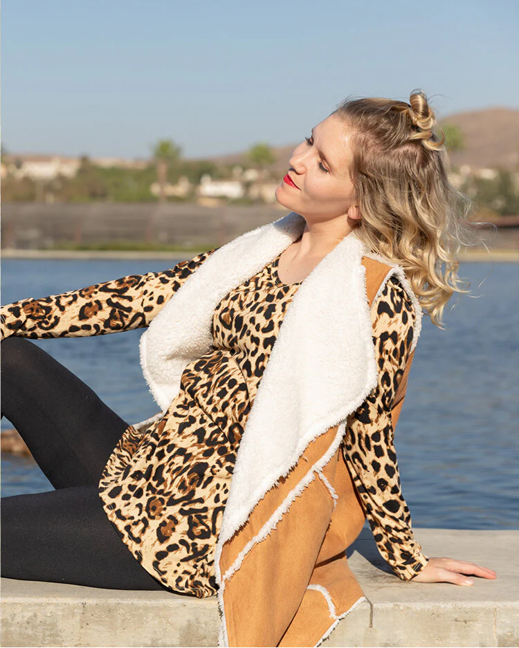 Marlow Faux Shearling Vest - Image 4