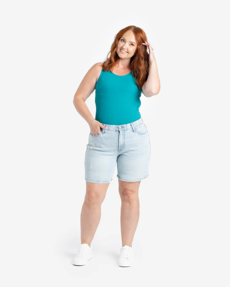 Relaxed Denim Shorts - Image 4