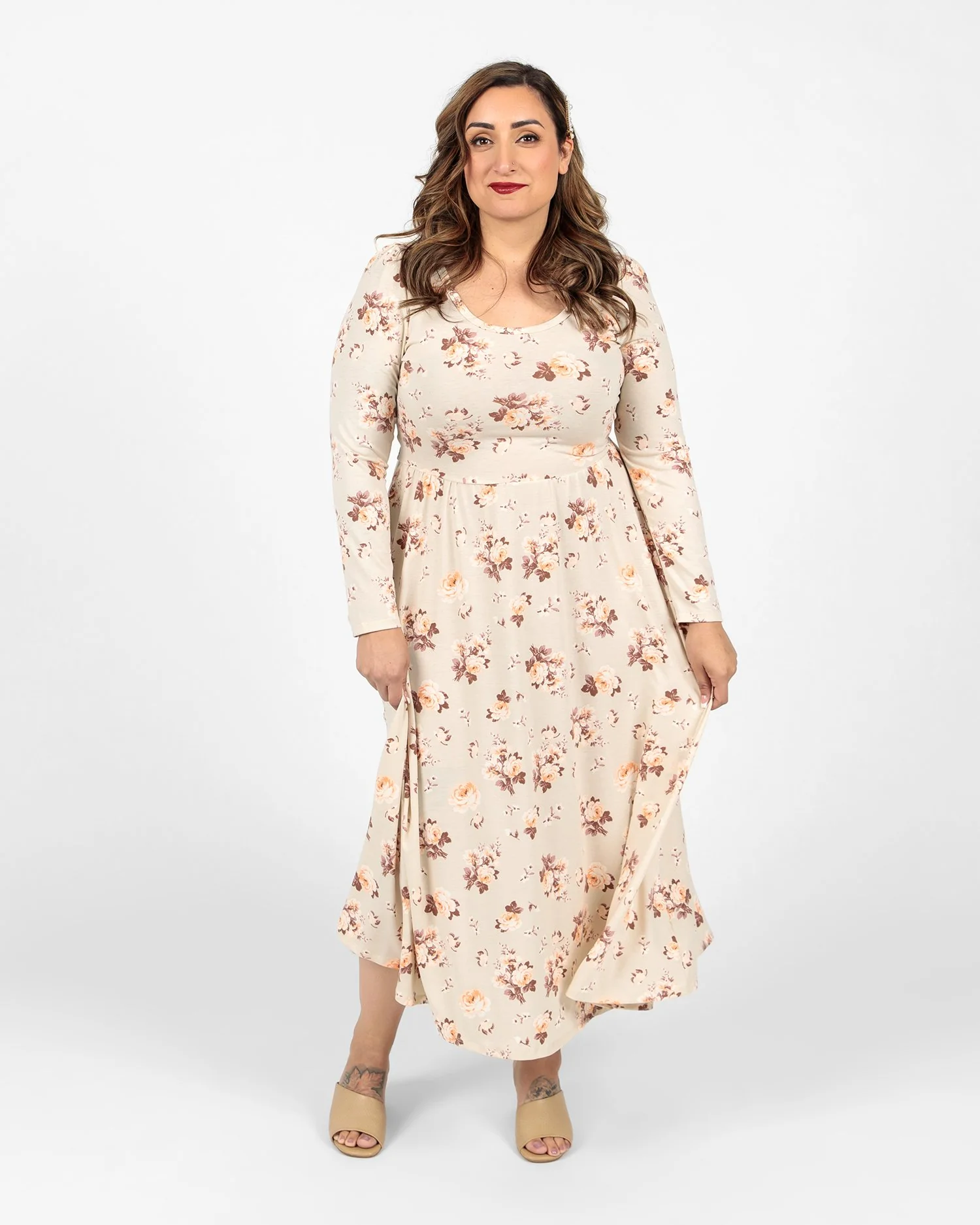 Ryane Long Sleeve Empire Waist Dress - Image 4