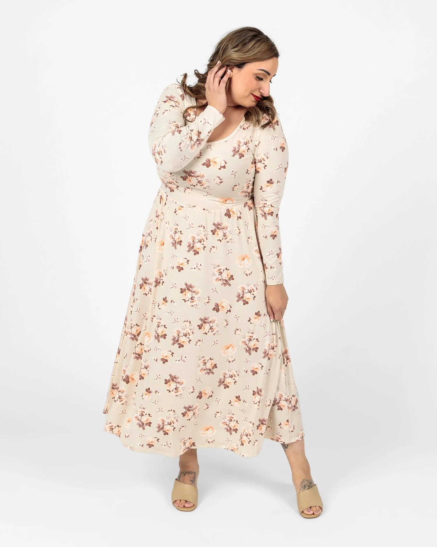 Ryane Long Sleeve Empire Waist Dress - Image 5