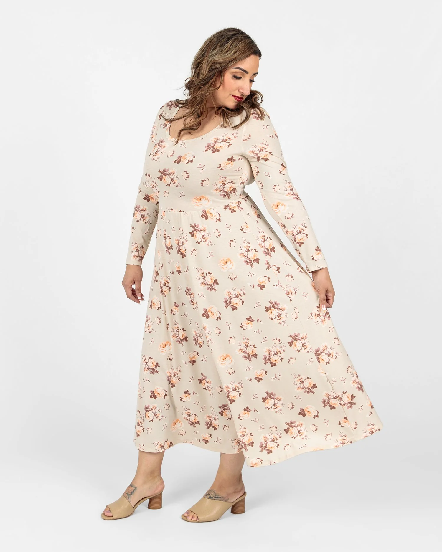 Ryane Long Sleeve Empire Waist Dress - Image 6