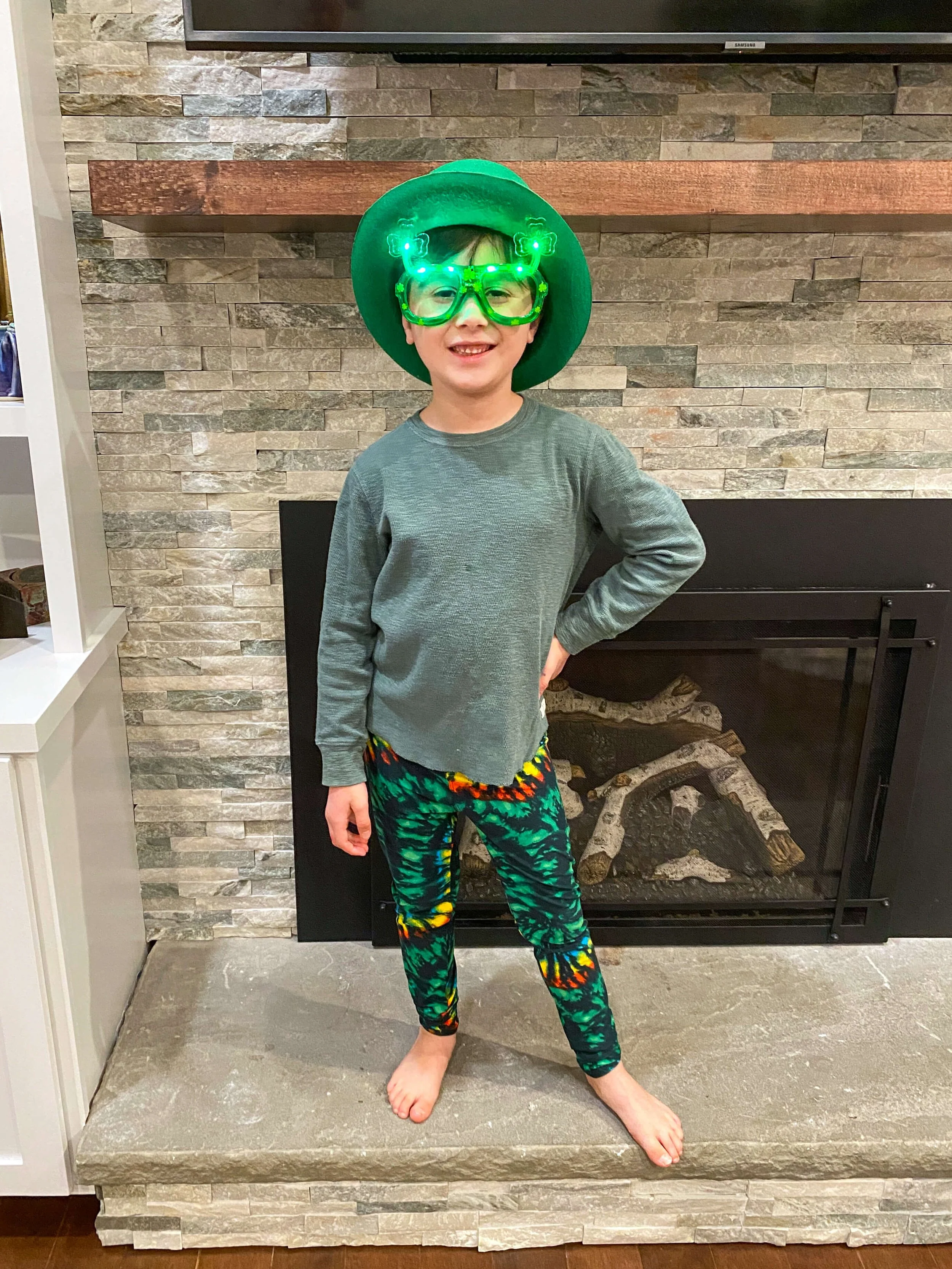 St. Patrick's Day Kids Leggings - Image 4