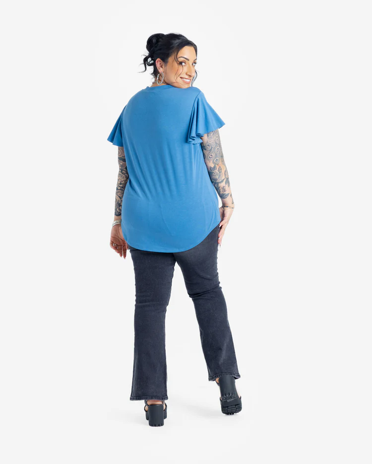 Susie Bell Sleeve V-Neck Blouse - Image 6