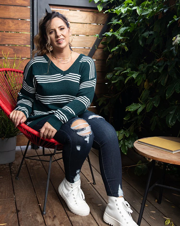 Torrie V-Neck Sweater - Image 4